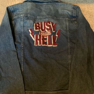 Jean “Busy raising hell” jacket